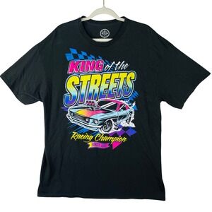 DOM King of the Streets Racing Champion Graphic T-Shirt Mens XL Black Muscle Car
